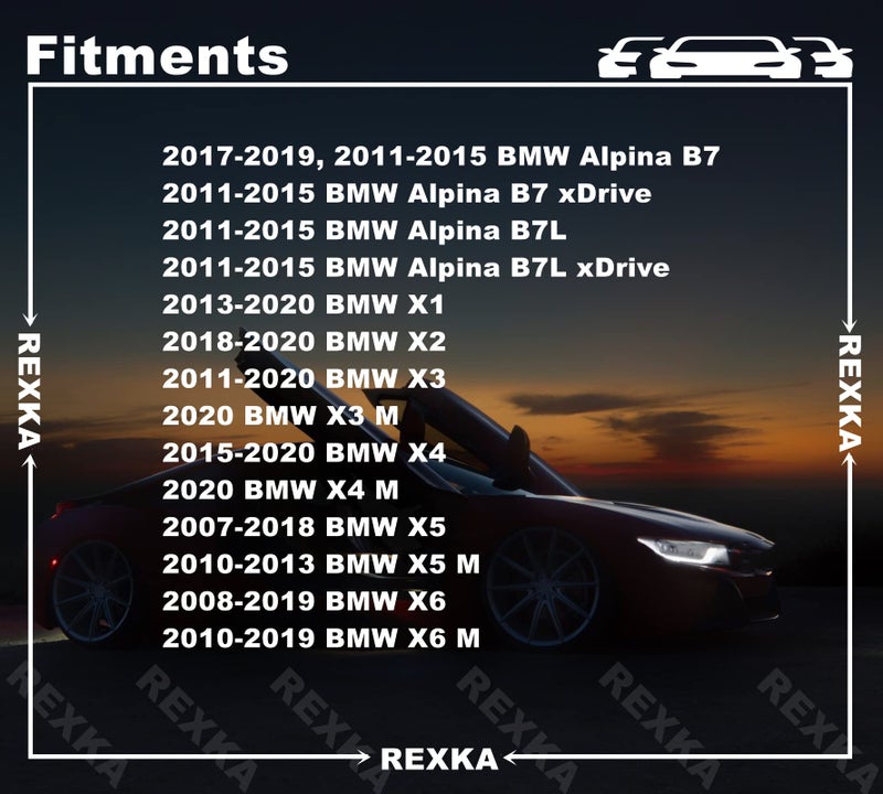 Rexka 15pcs Fender Liner Bumper Cover Wheel Arch Trim Cover Nylon Expanding Rivets for BMW 51777171004 X1 X3 X4 X5 X6 Series - Image 3